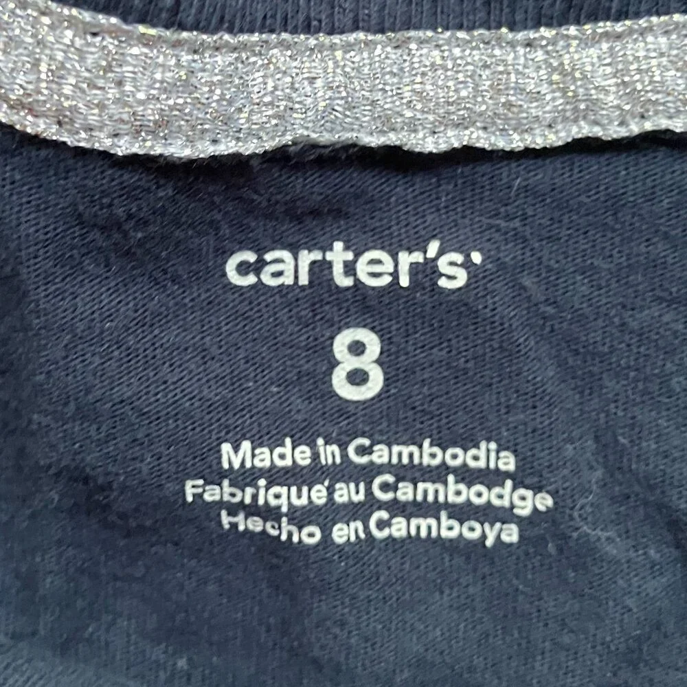 Carter's Navy Blue Cardigan Size: 8